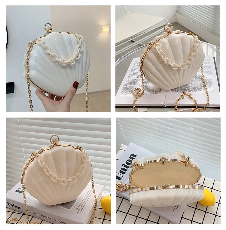 Shell Shape Clutch Bag
