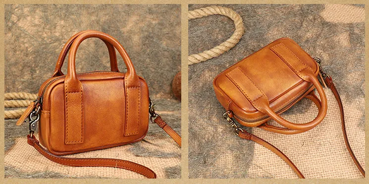 Small Over the Shoulder Purse Genuine Leather Crossbody Bags