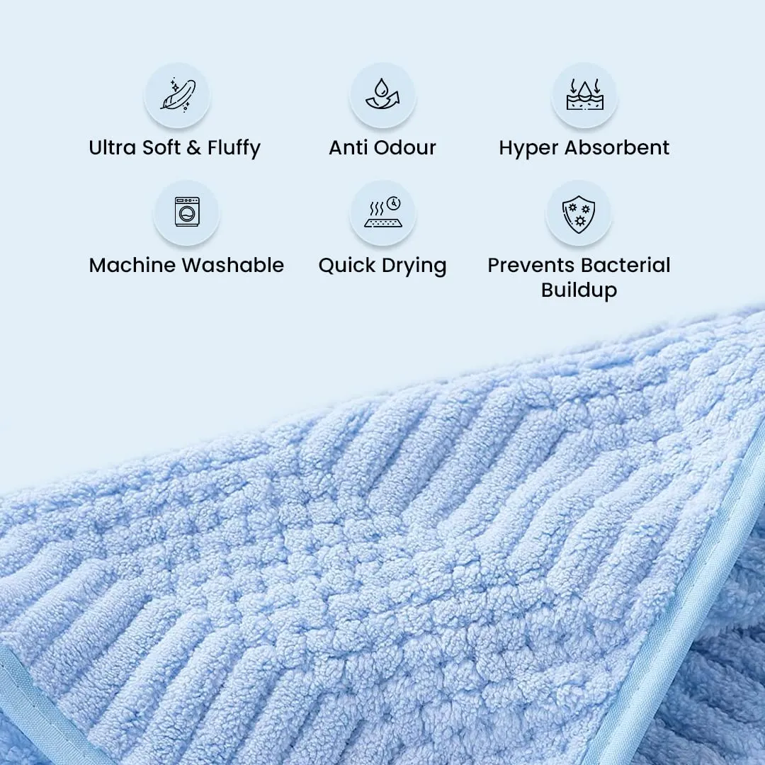The Better Home Microfiber Bath Towel for Bath | Soft, Lightweight, Absorbent and Quick Drying Bath Towel for Men & Women | 140cm X 70cm (Pack of 4, Pink Beige) (Pack of 4, Blue Green)