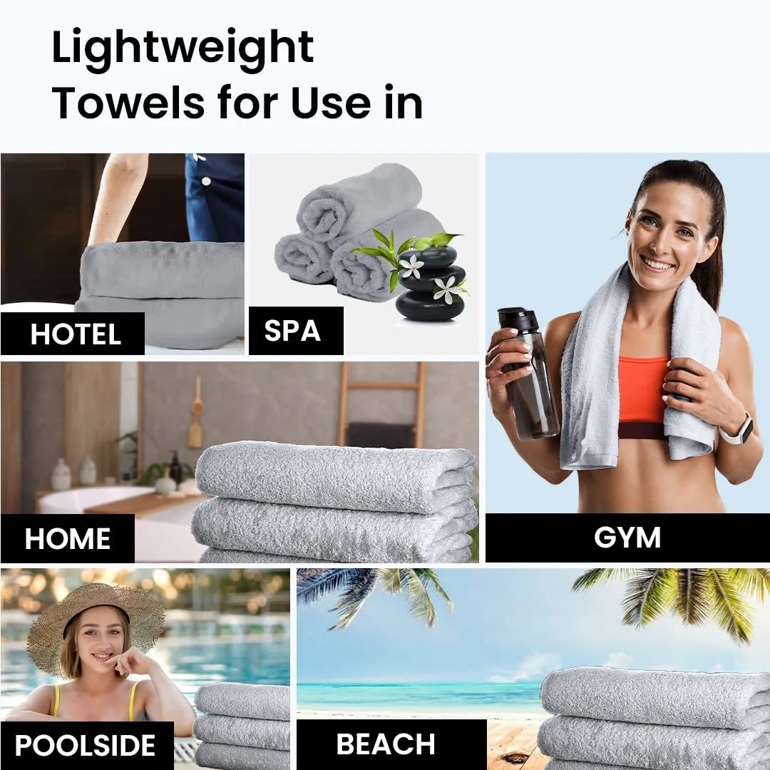 The Better Home Microfiber Bath Towel for Bath | Soft, Lightweight, Absorbent and Quick Drying Bath Towel for Men & Women | 140cm X 70cm (Pack of 4, Pink Beige) (Pack of 4, Blue Green)