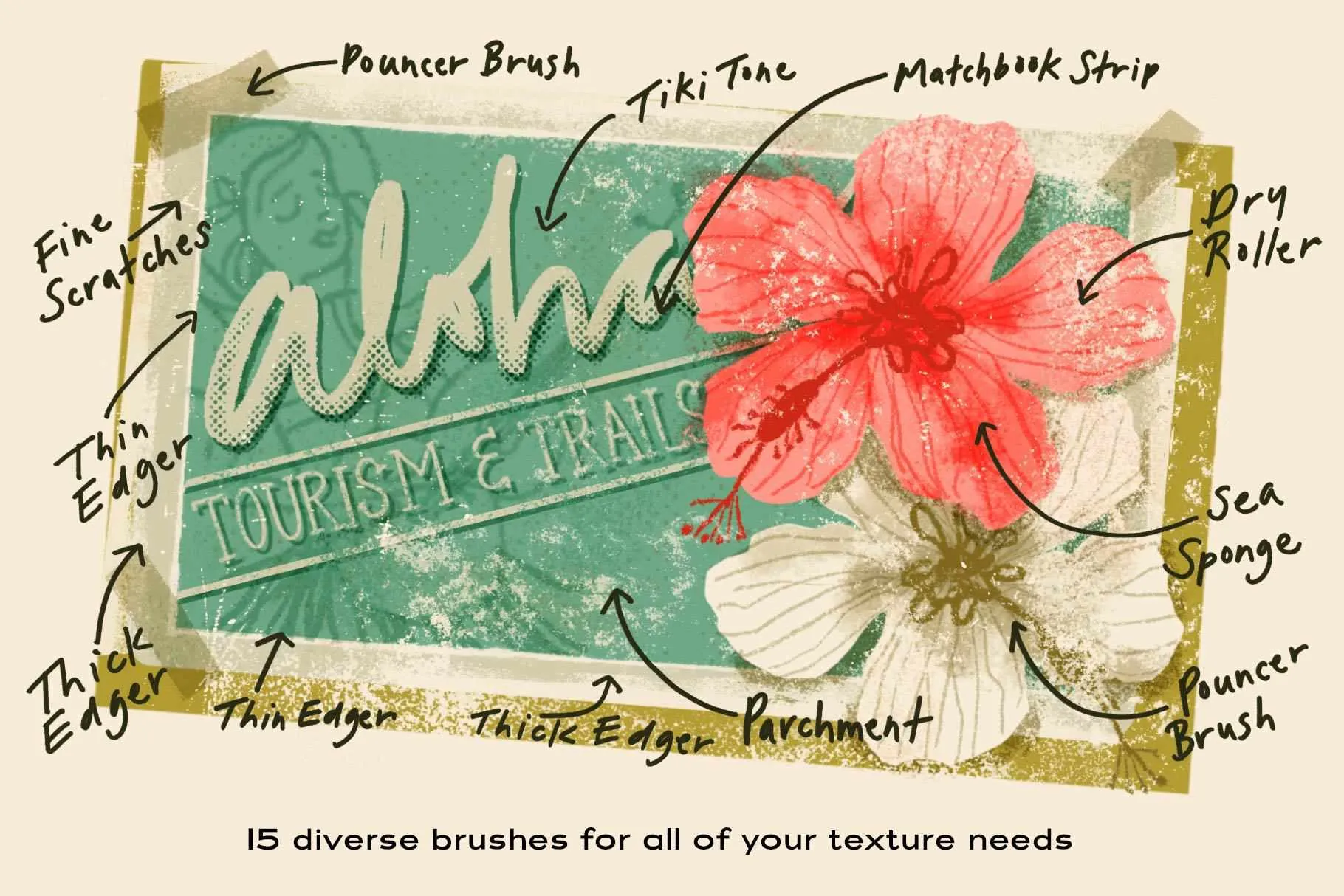 The Texture Brush Pack for Photoshop