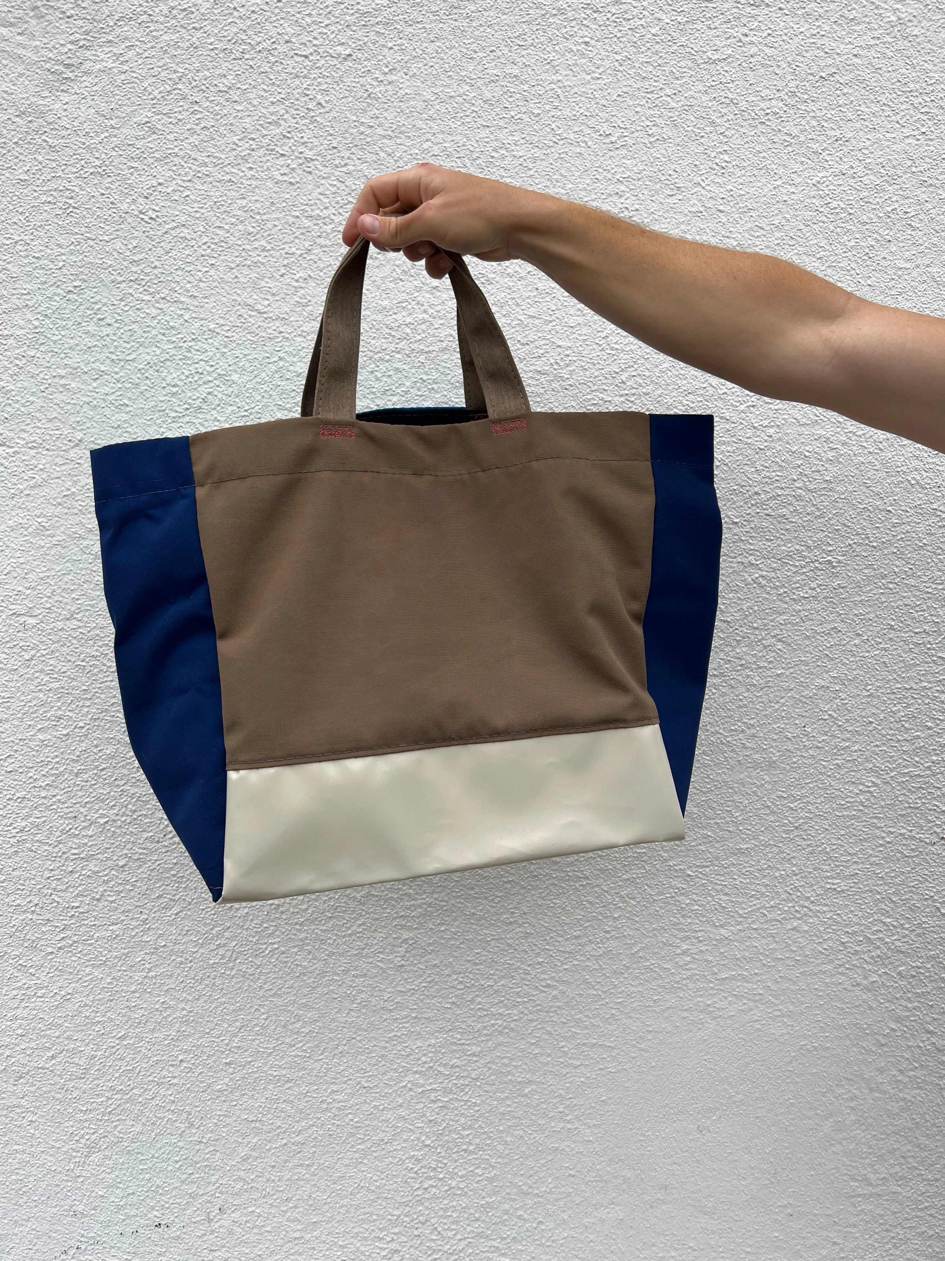 Upcycled Beach Bag short handle