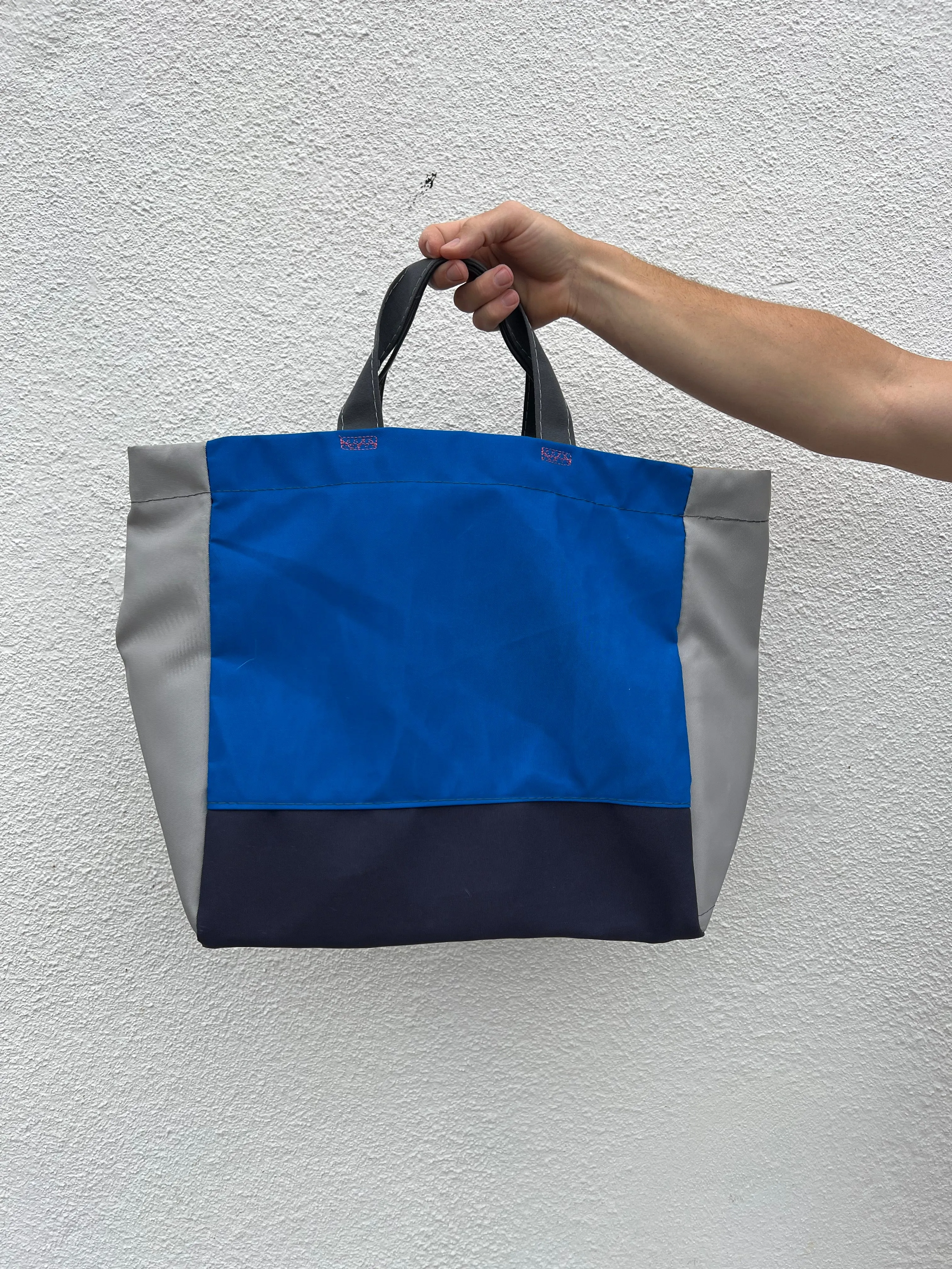 Upcycled Beach Bag short handle