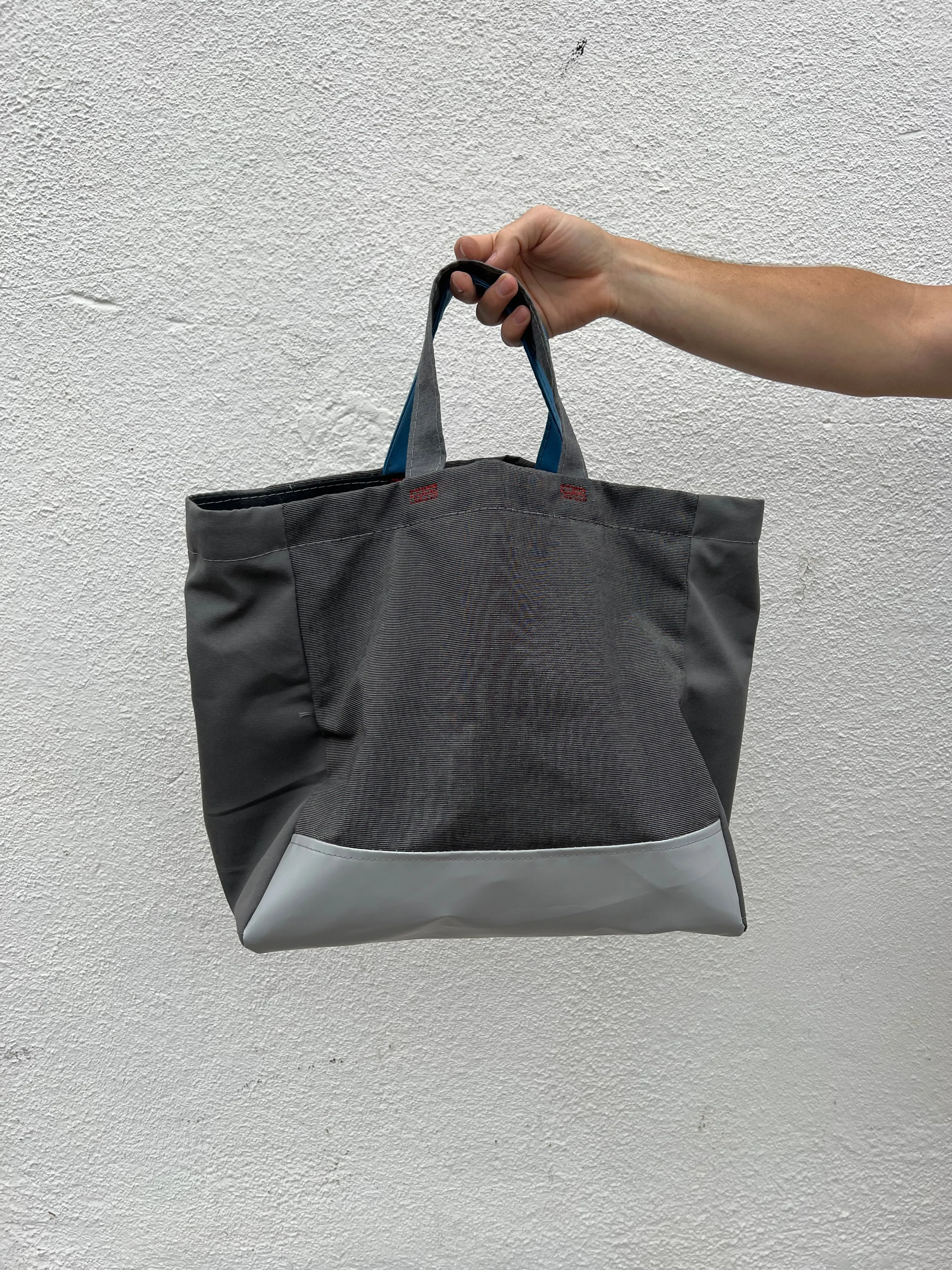 Upcycled Beach Bag short handle