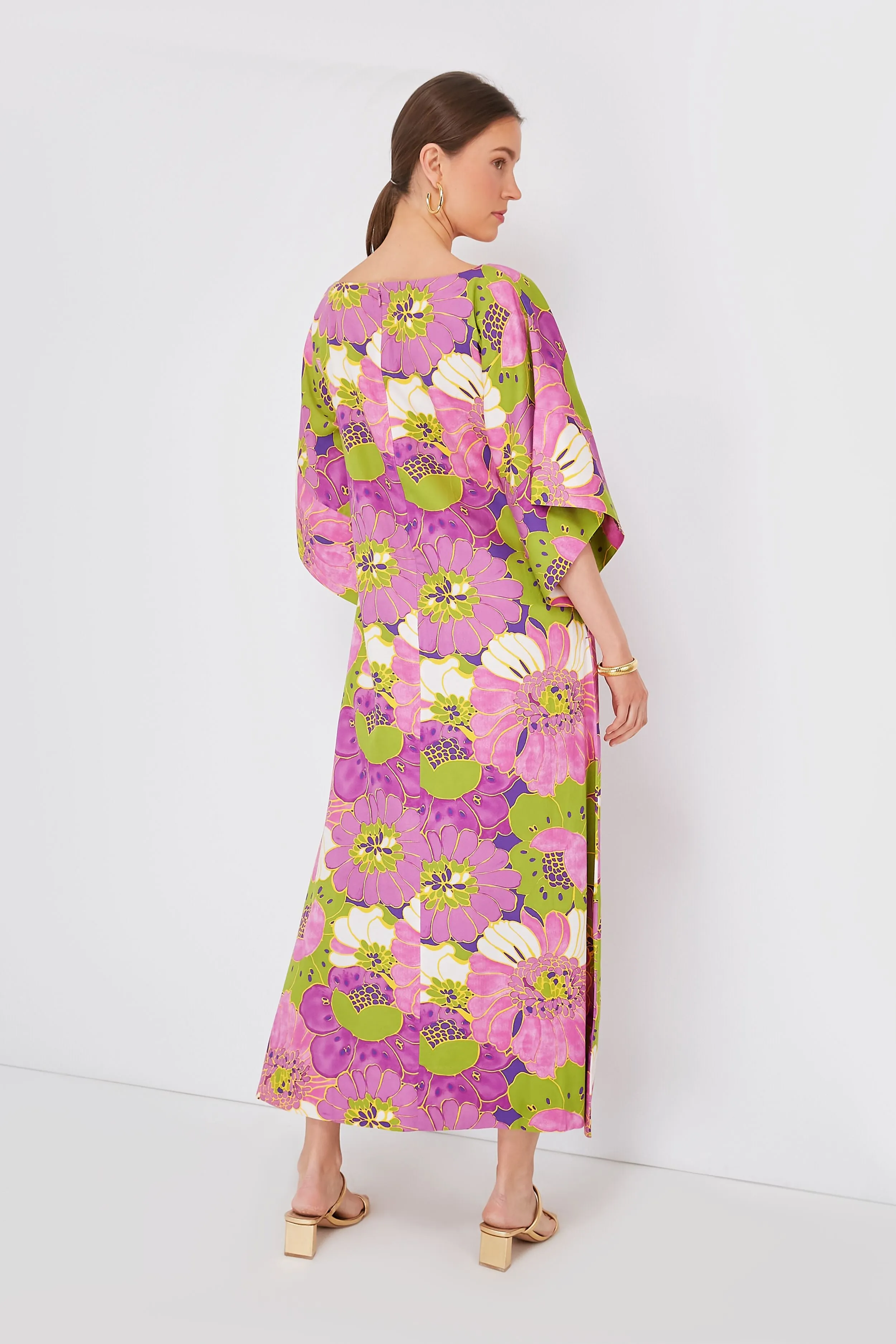 Violet Multi Spinnaker Maxi African Daisy Dress