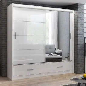 Wardrobe MARSYLIA 203cm White