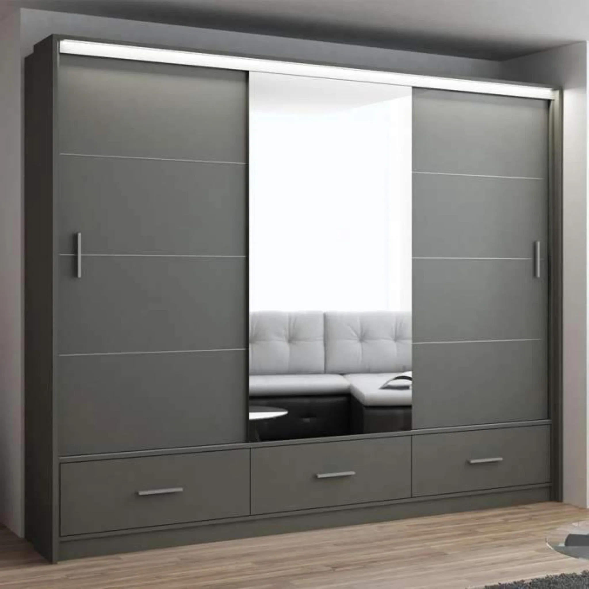 Wardrobe MARSYLIA 255 Graphite