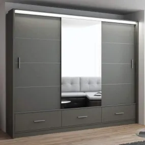 Wardrobe MARSYLIA 255 Graphite